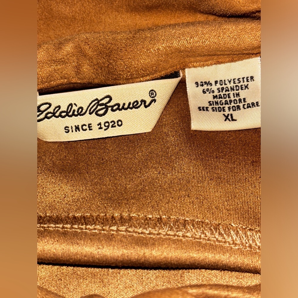 Eddie Bauer Button Shirt Women XL Country Cowgirl Western Rodeo Ranch Chore‎ - Picture 3 of 8